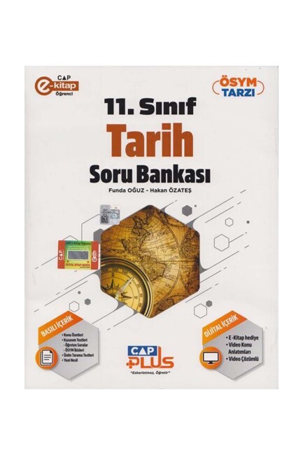 ÇAP 11.Sınıf TARİH Plus Soru Bankası Anadolu Lisesi - ÇAP YAYINLARI