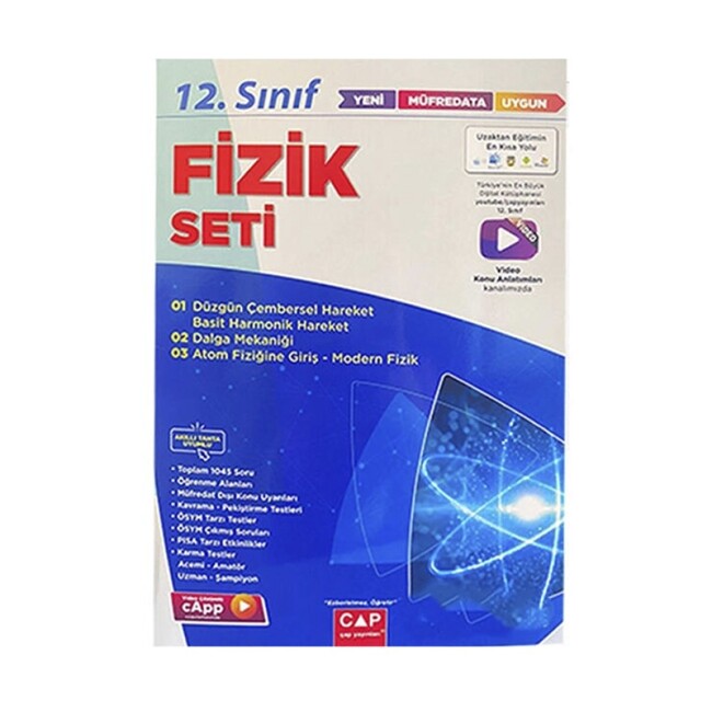 ÇAP 12.Sınıf ANADOLU FİZİK SETİ - ÇAP YAYINLARI