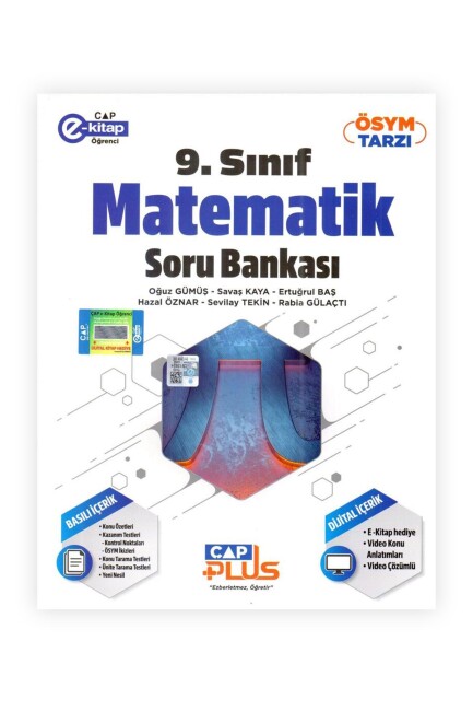 ÇAP 9.Sınıf MATEMATİK Plus Soru Bankası Anadolu Lisesi - ÇAP YAYINLARI