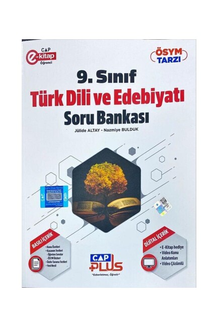 ÇAP 9.Sınıf TÜRK DİLİ ve EDEBİYATI Plus Soru Bankası Anadolu Lisesi - ÇAP YAYINLARI