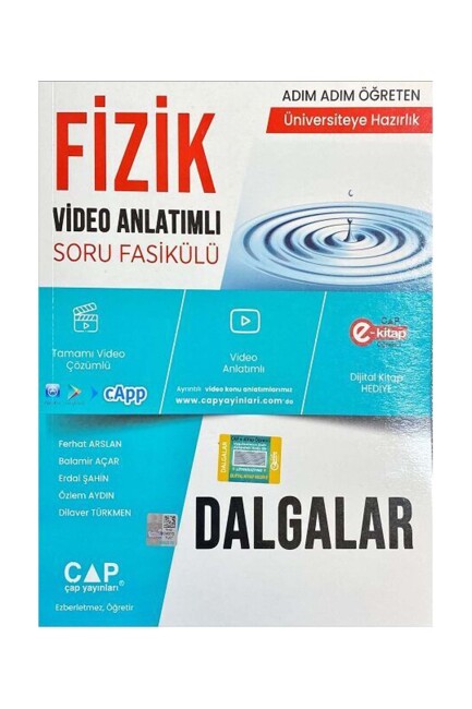 ÇAP AYT FİZİK DALGALAR Konu Anlatımlı Soru Bankası - ÇAP YAYINLARI