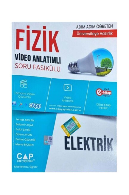 ÇAP AYT FİZİK ELEKTRİK Konu Anlatımlı Soru Bankası - ÇAP YAYINLARI