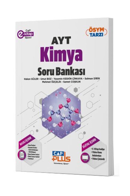 ÇAP AYT KİMYA Plus Soru Bankası - ÇAP YAYINLARI