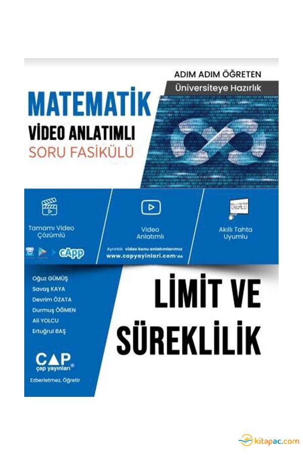 ÇAP LİMİT ve SÜREKLİLİK Video Konu Anlatımlı Soru Fasikülü - 1