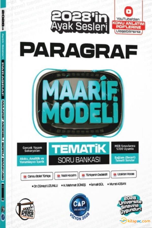 ÇAP PARAGRAF MAARİF MODELİ TEMATİK SORU BANKASI - 1