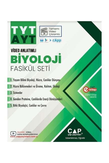 ÇAP TYT AYT BİYOLOJİ SET - ÇAP YAYINLARI