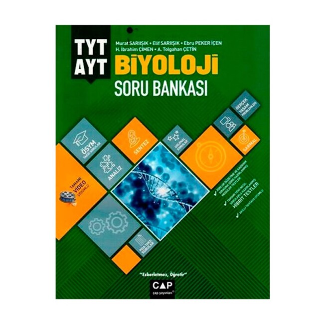 ÇAP TYT-AYT BİYOLOJİ Soru Bankası - ÇAP YAYINLARI