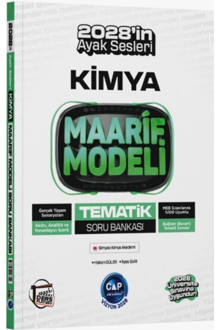 ÇAP TYT AYT KİMYA DERS PLATOSU MAARİF MODELİ TEMATİK SORU BANKASI - ÇAP YAYINLARI