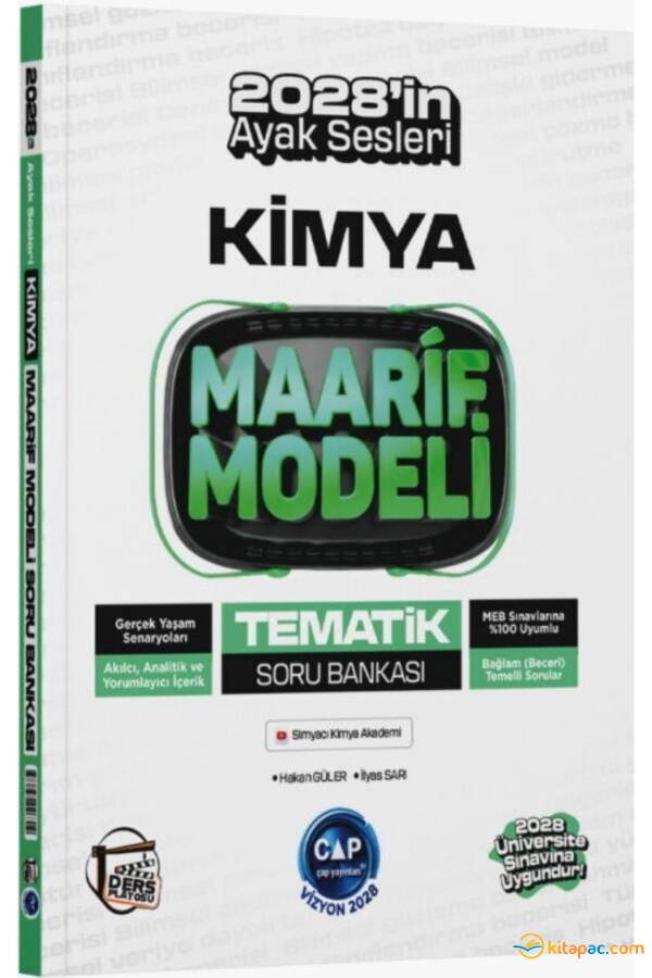 ÇAP TYT AYT KİMYA DERS PLATOSU MAARİF MODELİ TEMATİK SORU BANKASI - 1
