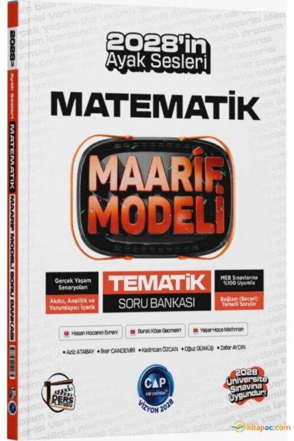ÇAP TYT AYT MATEMATİK DERS PLATOSU MAARİF MODELİ TEMATİK SORU BANKASI - 1