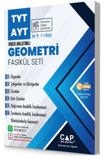 ÇAP TYT AYT YKS GEOMETRİ SETİ - ÇAP YAYINLARI