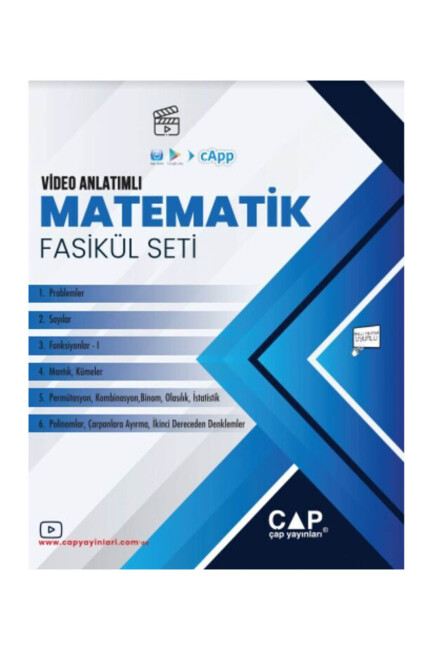 ÇAP TYT MATEMATİK FASİKÜL SETİ Video Anlatımlı - ÇAP YAYINLARI