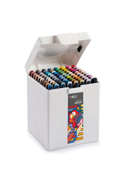 CARİOCA 80 RENK PLUS SKETCH MARKER ÇİFT TARAFLI ÇİZİM KALEMİ - CARİOCA