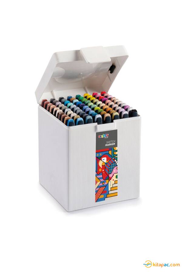 CARİOCA 80 RENK PLUS SKETCH MARKER ÇİFT TARAFLI ÇİZİM KALEMİ - 1