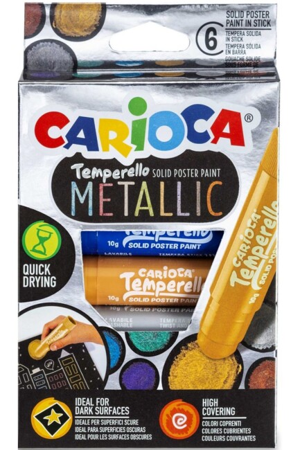 CARİOCA METALİK TEMPERELLO TEMPERA STİCK POSTER BOYAMA - CARİOCA