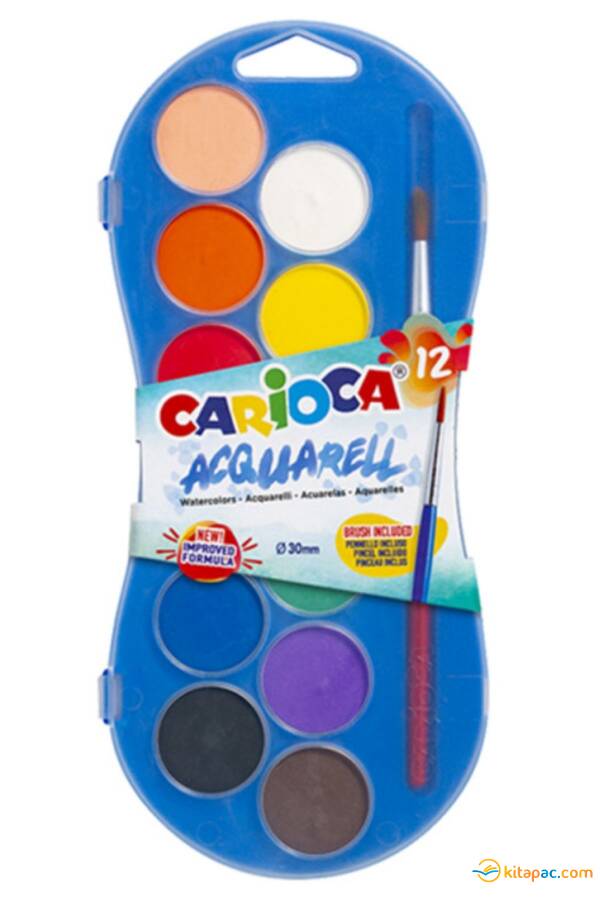 CARİOCA SULU BOYA 30 MM 12 RENK - 1