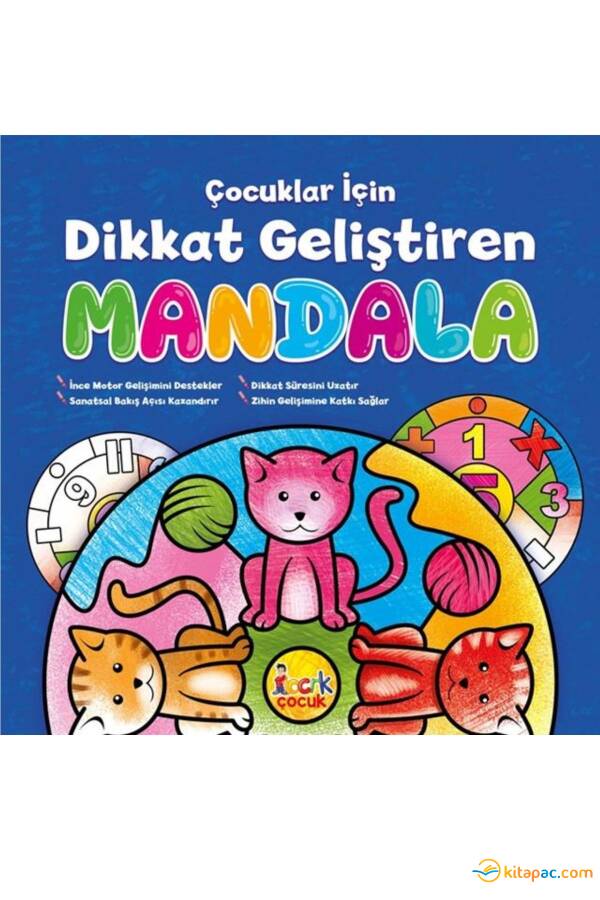 ÇOCUKLAR İÇİN DİKKAT GELİŞTİREN MANDALA KİTABI - 1