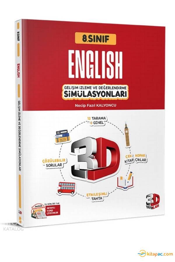 3D 8.Sınıf LGS İNGİLİZCE SİMÜLASYON DENEMELERİ - 1