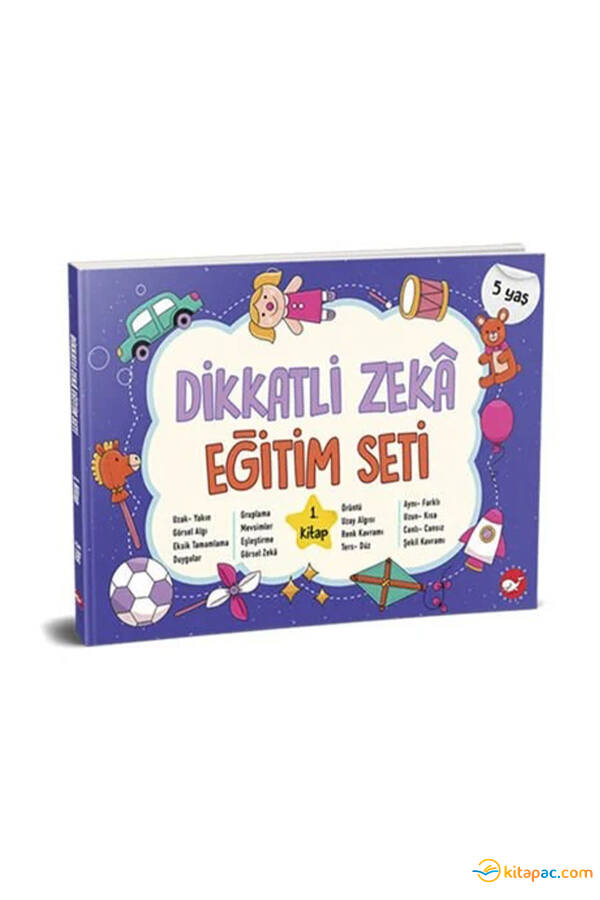 DİKKATLİ ZEKA EĞİTİM SETİ - 1. Kitap (5 Yaş) - 1