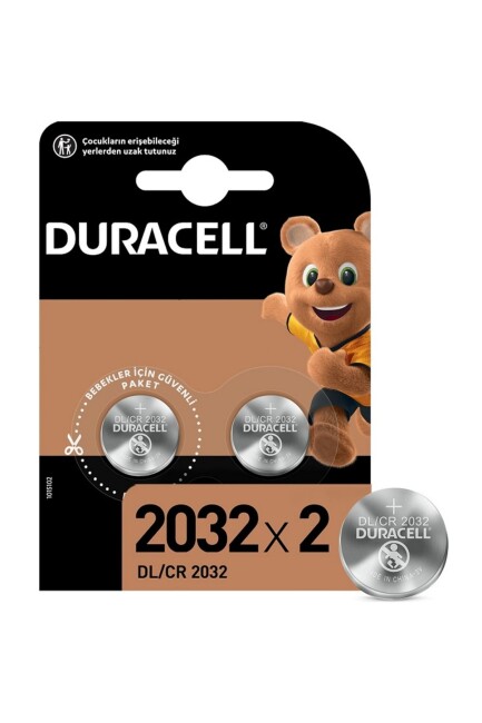 DURACELL 2032 3 Volt DÜĞME PİL 2 Lİ BLİSTER - DURACELL