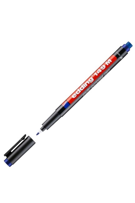 EDDING E-149M SİLGİLİ ASETAT KALEMİ MAVİ - EDDİNG