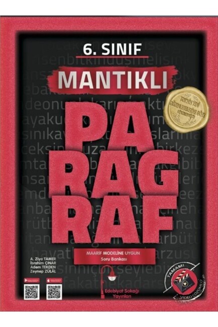 EDEBİYAT SOKAĞI 6.Sınıf PARAGRAF MANTIKLI SORU BANKASI - EDEBİYAT SOKAĞI YAYINLARI