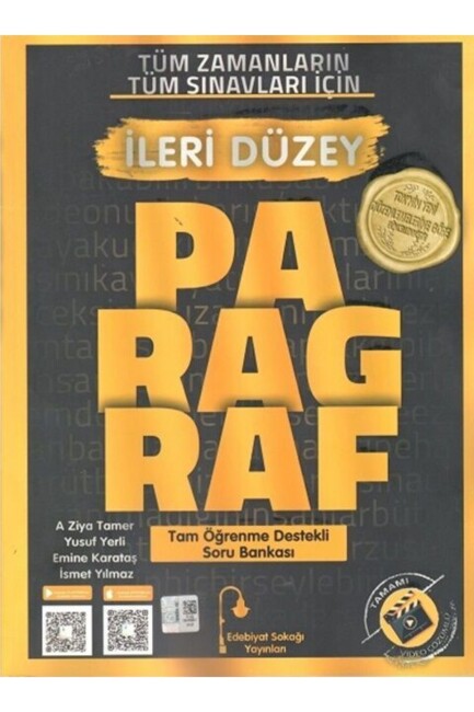 EDEBİYAT SOKAĞI PARAGRAF İLERİ DÜZEY SORU BANKASI - EDEBİYAT SOKAĞI YAYINLARI
