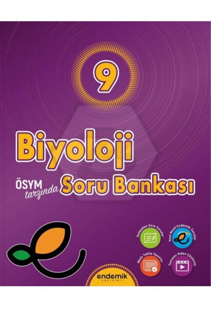 ENDEMİK 9.Sınıf BİYOLOJİ Soru Bankası - ENDEMİK YAYINLARI