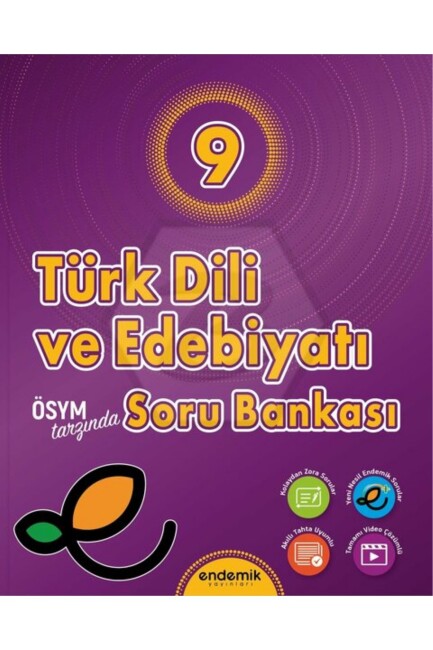 ENDEMİK 9.Sınıf Türk Dili ve Edebiyatı Soru Bankası - ENDEMİK YAYINLARI