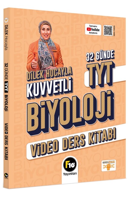 F10 YAYINLARI DİLEK HOCAYLA 32 GÜNDE TYT BİYOLOJİ VİDEO DERS KİTABI - F10 YAYINLARI