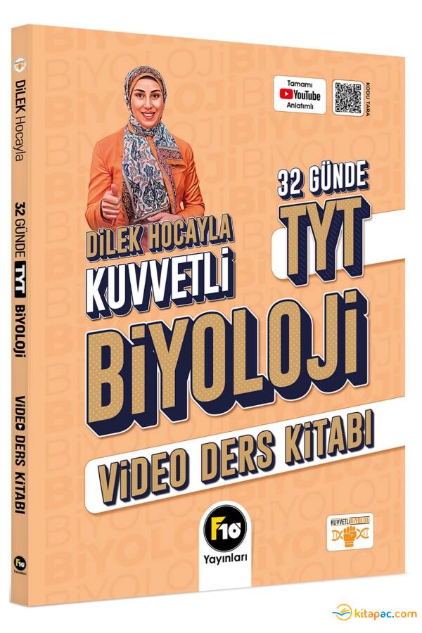 F10 YAYINLARI DİLEK HOCAYLA 32 GÜNDE TYT BİYOLOJİ VİDEO DERS KİTABI - 1