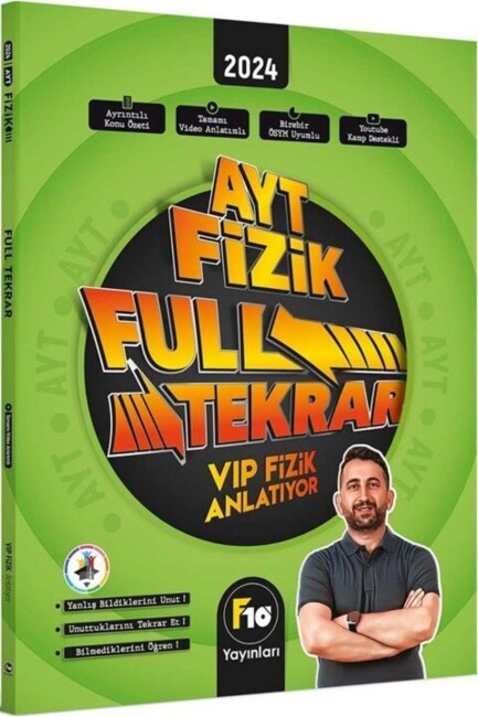 F10 YAYINLARI AYT FİZİK FULL TEKRAR VİDEO DERS KİTABI - F10 YAYINLARI