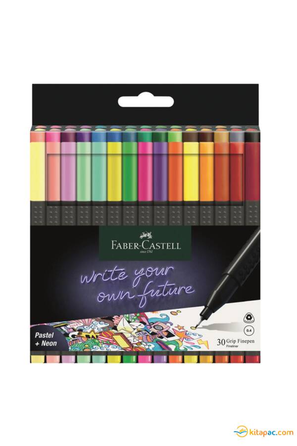 FABER CASTELL 0,4 mm GRİP FİNEPEN 30 lu SET - 1