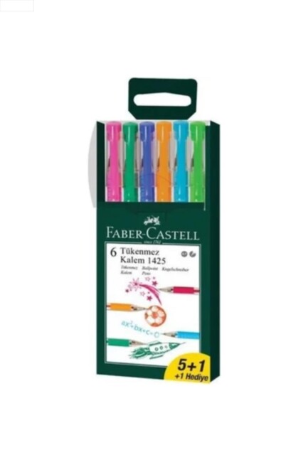 FABER CASTELL 1425 TÜKENMEZ KALEM 5+1 - FABER-CASTELL