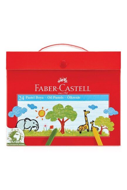 FABER CASTELL 24 lü ÇANTALI PASTEL BOYA - FABER-CASTELL