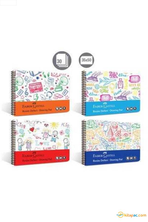 FABER CASTELL 35X50 30 SAYFA PP KAPAK RESİM DEFTERİ - 1