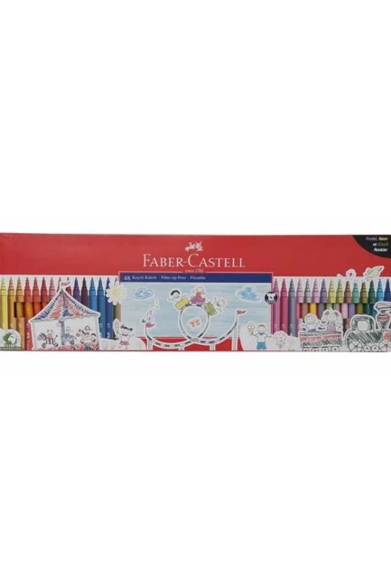 FABER CASTELL 48 li KEÇELİ KALEM - FABER-CASTELL