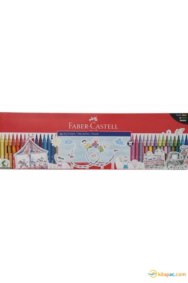 FABER CASTELL 48 li KEÇELİ KALEM - 1