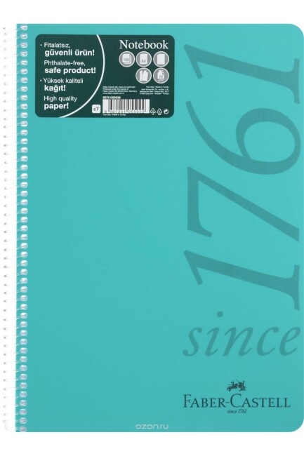 FABER CASTELL A4 100yp.Since 1761 PP KAPAK DEFTER ÇizgiLİ - FABER-CASTELL