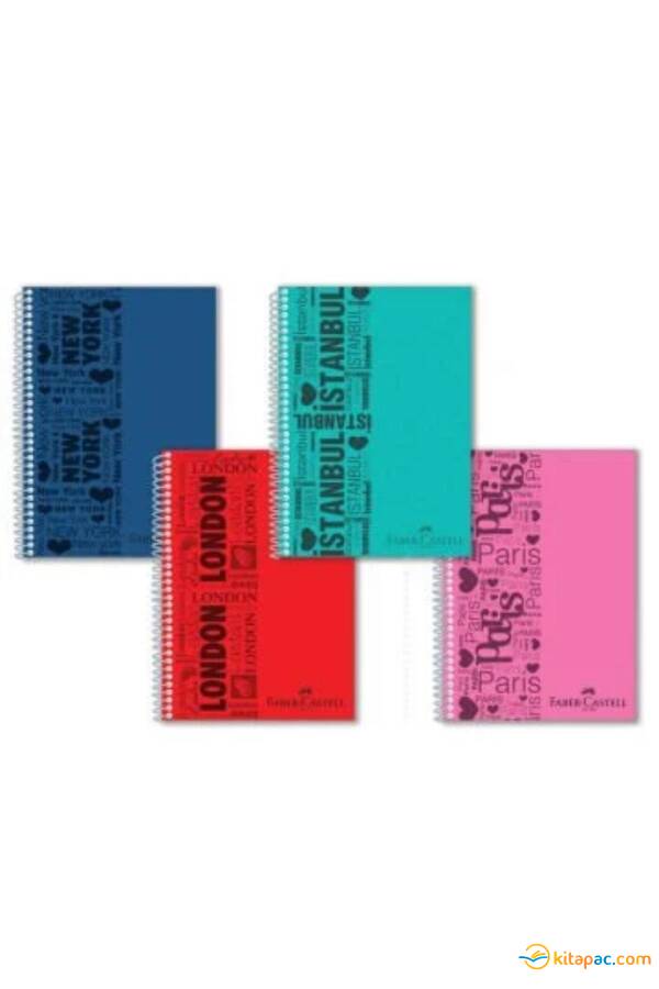 FABER CASTELL A4 80yp. URBAN PP KAPAK DEFTER Kareli - 1