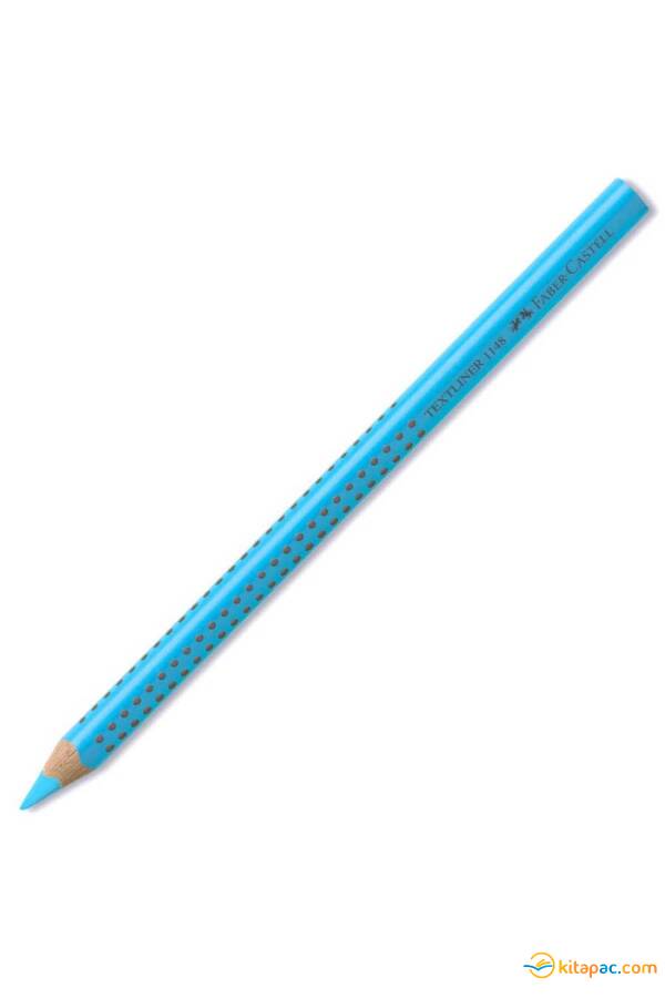 FABER CASTELL AHŞAP FOSFORLU KALEM Mavi - 1