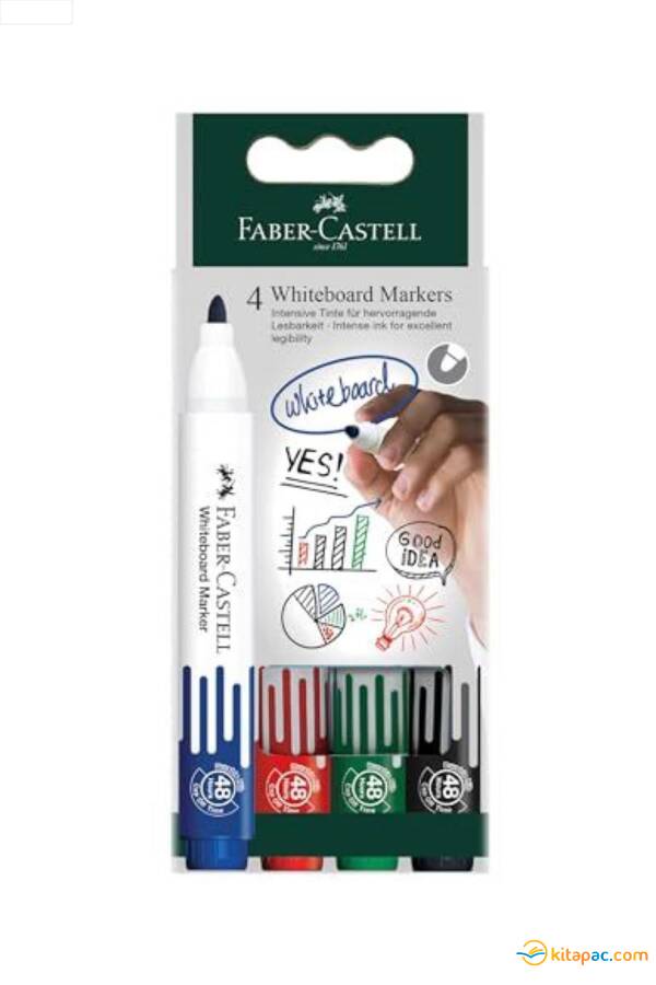 FABER CASTELL BEYAZ TAHTA KALEMİ DOLDURULABİİR W20, 4 RENK - 1