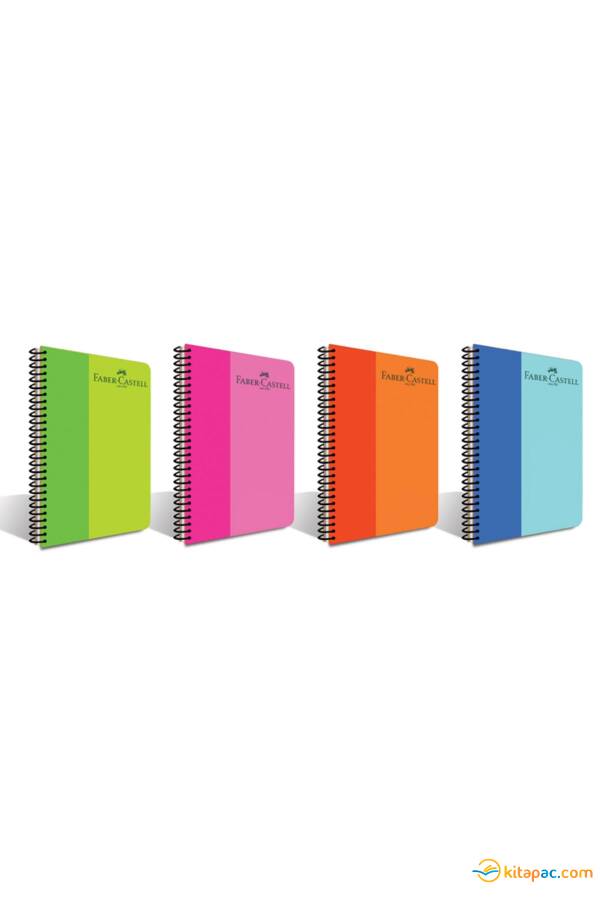 FABER CASTELL BİCOLOR 100 yp PP KAPAK SPR DEFTER KARELİ - 1