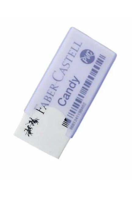 FABER-CASTELL CANDY KILIFLI SİLGİ PVC FREE Beyaz - FABER-CASTELL