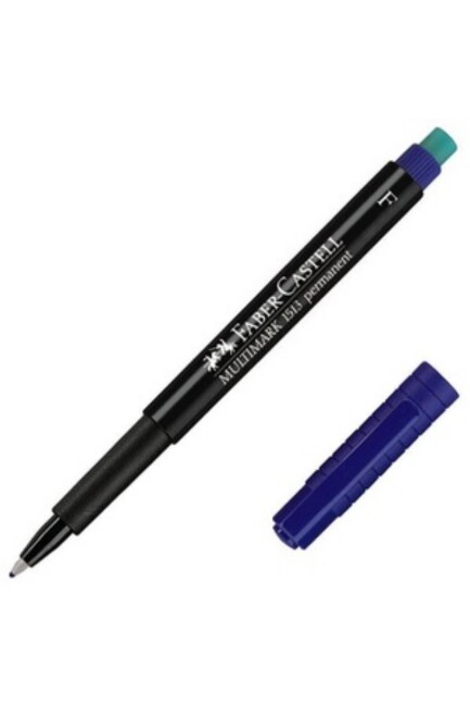 FABER CASTELL ''F'' PERMANENT KALEM - Mavi - FABER-CASTELL