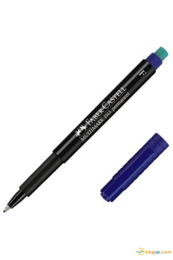 FABER CASTELL ''F'' PERMANENT KALEM - Mavi - 1