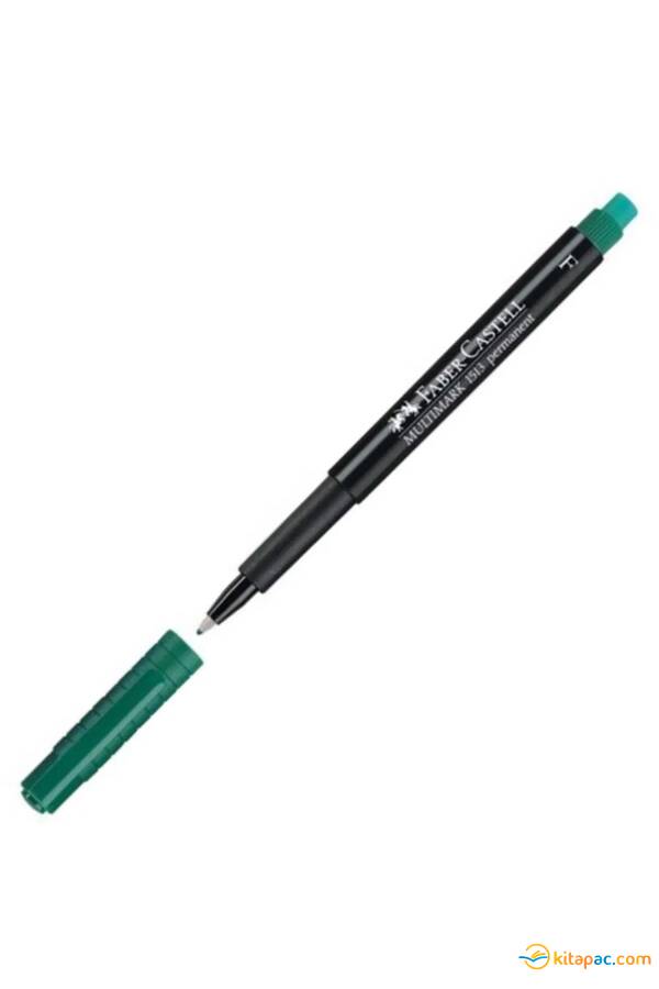 FABER CASTELL ''F'' PERMANENT KALEM - Yeşil - 1