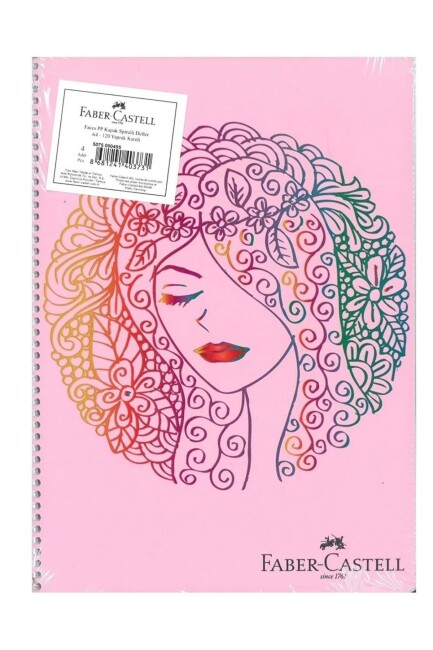 FABER CASTELL FACES PP KAPAK SPRALLİ DEFTER 120 YP KARELİ - FABER-CASTELL