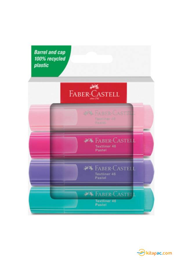 FABER CASTELL FOSFORLU KALEM 46 PASTEL 4 RENK - 1