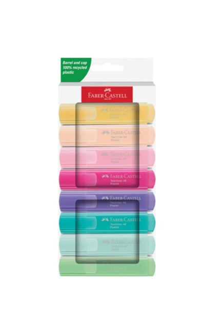 FABER CASTELL FOSFORLU KALEM 46 PASTEL 8 RENK - FABER-CASTELL